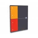 Quaderno spiralato OXFORD International Activebook Maxi A4+ grigio/arancio quadretti 5 mm - 100104329