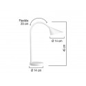 Lampada da tavolo a led UNILUX Sol bianco 400077404