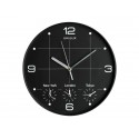 Orologio da parete al quarzo UNILUX On Time con 4 fusi orari Ø 30 cm nero 400094567