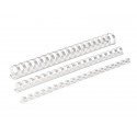 Dorsi plastici FELLOWES bianco ad anello tondo 19 mm -  121-150 fogli conf.100 - 5347405