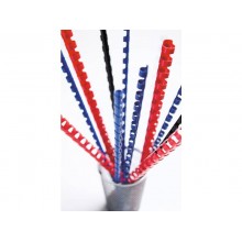 Dorsi plastici FELLOWES nero ad anello tondo 25 mm - 181-200 fogli 31x3,2x22,5 cm conf.50 - 5348504