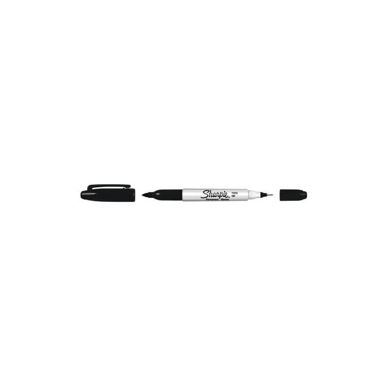 Marcatore permanente Sharpie Twin Tip EF F a doppia punta conica 1-0,5 mm nero S0811100