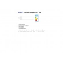 Lampadina a basso consumo MAUL attacco G23, 6500 K luce diurna 791 lumen, classe energetica "A" - Z820000