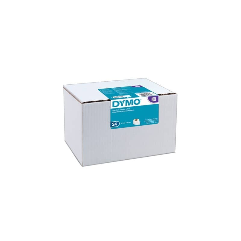 Rotoli da 130 etichette Dymo LabelWriter Indirizzi std. 28x89 mm bianco - Value Pack da 24 rotoli - S0722360