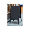 Lavagna da terra a gesso liquido Securit® Sandwich in legno 70x120 cm nero - SBS-BL-120