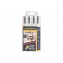 Pennarelli a gesso liquido Securit® a punta media 2-6 mm bianco set da 4 pennarelli - SMA510-V4-WT