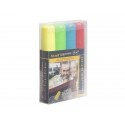 Pennarelli a gesso liquido Securit® a punta grande 7-15 mm assortiti set da 4 pennarelli - SMA720-V4
