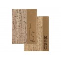 Portamenù stile Sughero Securit® Cork in plastica A4 sughero MC-DRA4-CORK