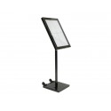 Espositore luminoso a LED Securit® Black Star in metallo 46x41x136 cm nero MCS-4A4-BL-SET
