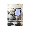 Espositore luminoso a LED Securit® Black Star in metallo 46x41x136 cm nero MCS-4A4-BL-SET