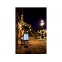 Espositore luminoso a LED Securit® Black Star in metallo 46x41x136 cm nero MCS-4A4-BL-SET
