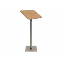 Leggio portamenù Securit® in legno e acciaio 54x36x115 cm naturale MCS-115-TE