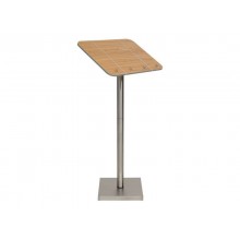 Leggio portamenù Securit® in legno e acciaio 54x36x115 cm naturale MCS-115-TE