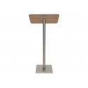 Leggio portamenù Securit® in legno e acciaio 54x36x115 cm naturale MCS-115-TE
