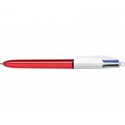 Penna a sfera a scatto BIC 4 Colours Shine fusti assortiti - M 1 mm assortiti 964775 (Conf.12)