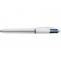 Penna a sfera a scatto BIC 4 Colours Shine fusti assortiti - M 1 mm assortiti 964775 (Conf.12)