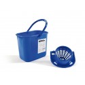 Secchio Perfetto Factory Polar con strizzatore - 15 L blu 26545