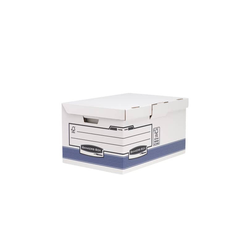 Scatola archivio Fellowes Box System MAXI 29,3x54,5x37,8 cm blu/bianco 1141501 (Conf.10)