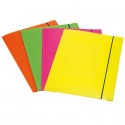 Cartellina a 3 lembi Leonardi cordonatura multipla con elastico A4 assortiti  conf. da 4 - 1028001
