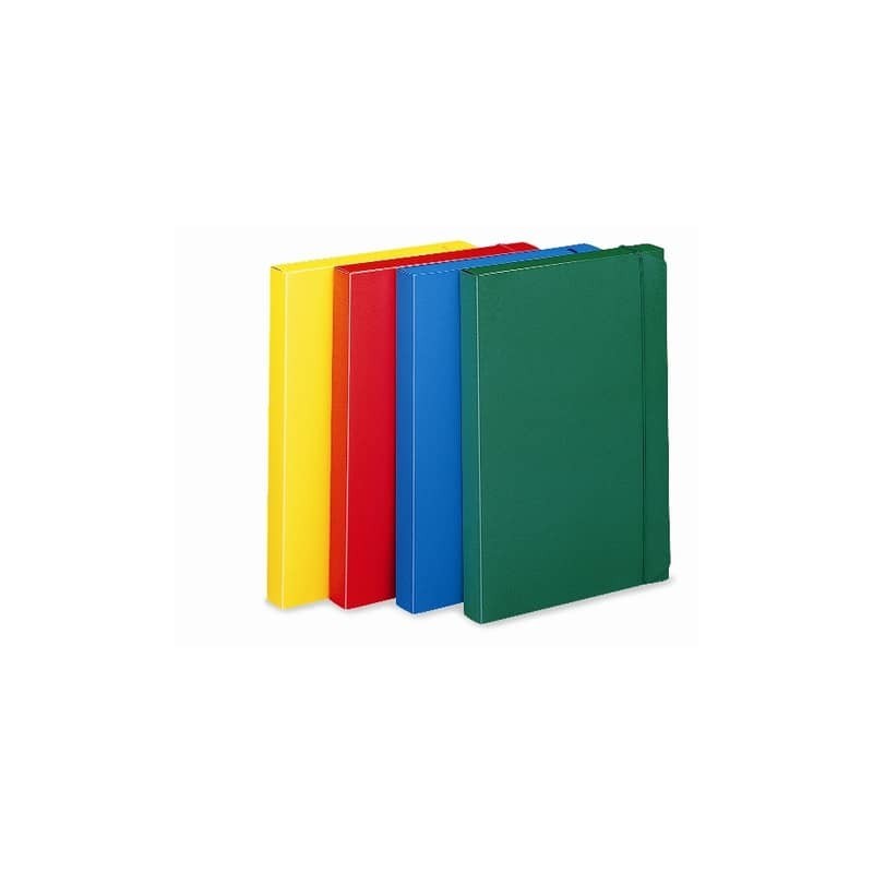 Cartella portaprogetti con elastico LEONARDI 24x35 cm dorso 3 cm giallo - U140GI (Conf.10)