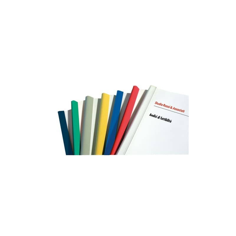 Dorsi plastici Leonardi per rilegatura senza macchine 29,7 cm diam.11 mm blu in conf. da 30 - D111BL