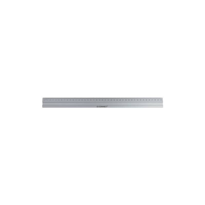 Righello Q-Connect alluminio argento 40 cm KF03679