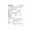 Toner return program Lexmark magenta  C7700MS