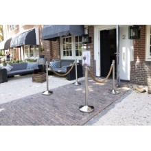 Base di colonna segnapercorso Securit® in acciaio inossidabile lucido Cromato RS-CL-CH-B2
