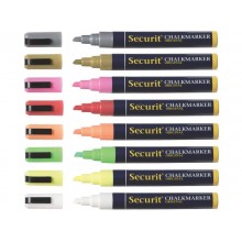 Pennarello a gesso liquido Securit® a punta media 2-6 mm bianco SMA510-WT
