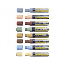 Pennarello singolo a gesso liquido Securit® a punta grande 7-15 mm bianco SMA720-WT
