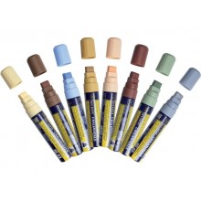 Pennarello singolo a gesso liquido Securit® a punta grande 7-15 mm bianco SMA720-WT