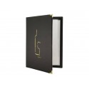 Carta vini Securit® Classic in similpelle A4 nero MC-CRWC-BL