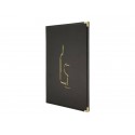 Carta vini Securit® Classic in similpelle A4 nero MC-CRWC-BL