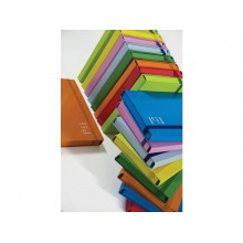 Cartella a 3 lembi con elastico piatto BREFIOCART NEW COLOR 25x35 cm dorso 7 cm verde chiaro - 0221307.VC (Conf.6)