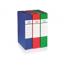 Cartella portaprogetti con 3 bottoni BREFIOCART NEW COLOR 25x35 cm dorso 15 cm verde scuro - 020E7010.VE (Conf.5)
