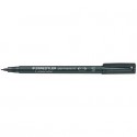 Penna a punta sintetica Staedtler Lumocolor permanent pen 313 S nero 313-9 (Conf.10)
