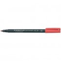 Penna a punta sintetica Staedtler Lumocolor permanent pen 317 M rosso 317-2 (Conf.10)