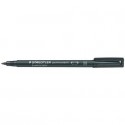 Penna a punta sintetica Staedtler Lumocolor permanent pen 317 M nero 317-9 (Conf.10)