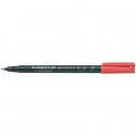 Penna a punta sintetica Staedtler Lumocolor permanent pen 318 F rosso 318-2 (Conf.10)