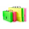 Valigetta portaprogetti con maniglia BREFIOCART POLIONDA 27x38 cm dorso 8 cm colore fluo assortito - 020M4004.FLUO