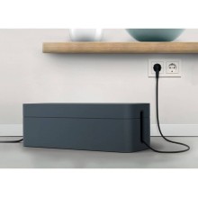 Scatola nascondi-cavi DURABLE con multi presa 5 entrate 406x156x139 mm grafite 503037