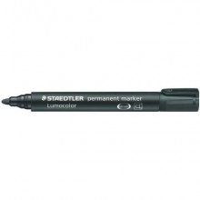 Marcatore permanente punta tonda Staedtler Lumocolor permanent marker 352 2 mm nero - 352-9