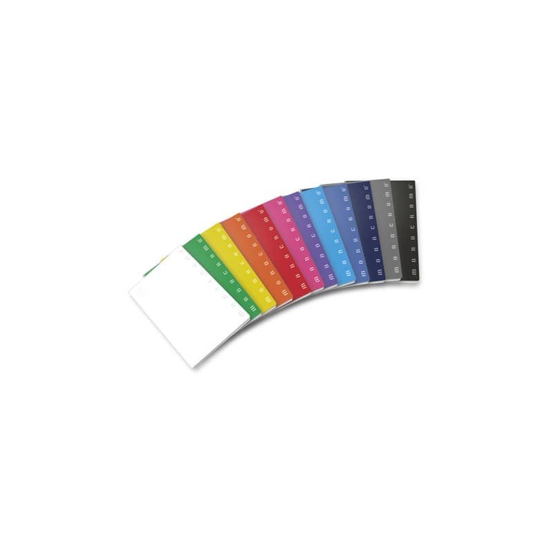 Maxi quaderno Pigna Monocromo A4 - 80 g/m² - 42 ff - 4M - assortiti - 02298874M (Conf.10)