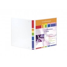 Raccoglitore personalizzabile Exacompta A4 maxi Kreacover 4 anelli a D bianco 30 mm - 51942E