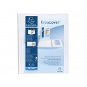 Raccoglitore personalizzabile Exacompta A4 maxi Kreacover 4 anelli a D bianco 30 mm - 51942E