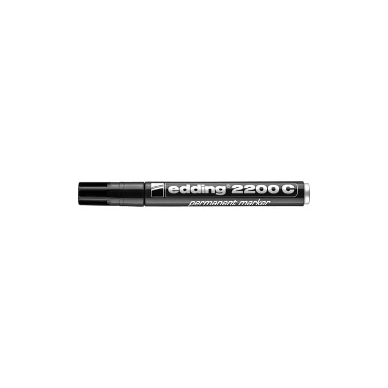 Marcatore permanente edding 2200 C punta scalpello 1-5 mm nero E-2200C 001 (Conf.10)