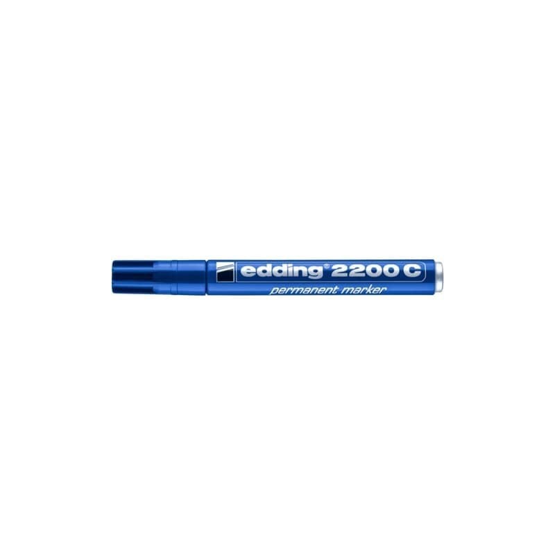 Marcatore permanente edding 2200 C punta scalpello 1-5 mm blu E-2200C 003 (Conf.10)