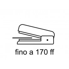 Cucitrice alti spessori Turikan FL HD23 S20 grigio, inserti blu fino a 170 fogli mm. 382x85x245 - 0322