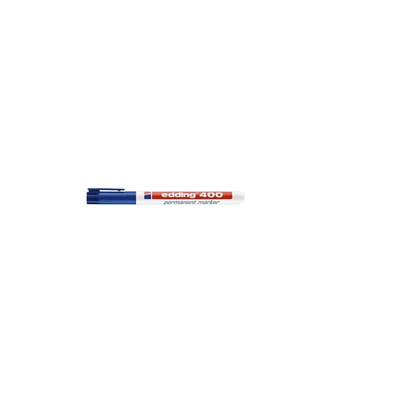 Marcatore permanente edding 400 punta conica 1 mm blu E-400 003 (Conf.10)