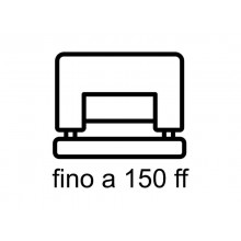 Perforatore a 2 fori Kangaro HDP-2160NEW fino a 150 fogli - nero foro 6 mm 2032N